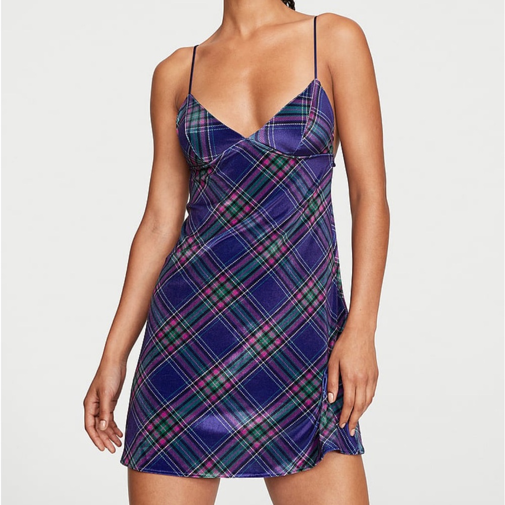 Victoria’s Secret Velvet Mini Slip Dress